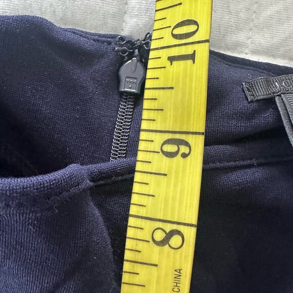 J CREW Womens Pants Pixie Jodhpur Blue Riding Ponte Knit Skinny Equestrian 10 - Picture 9 of 12